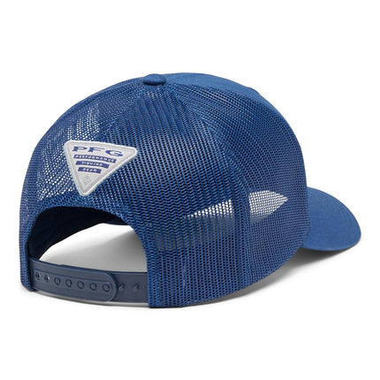 Columbia Unisex PFG Fish Flag Mesh Snap Back, Carbon/Collegiate Navy, One Size, Carbon/Collegiate Navy, One Size