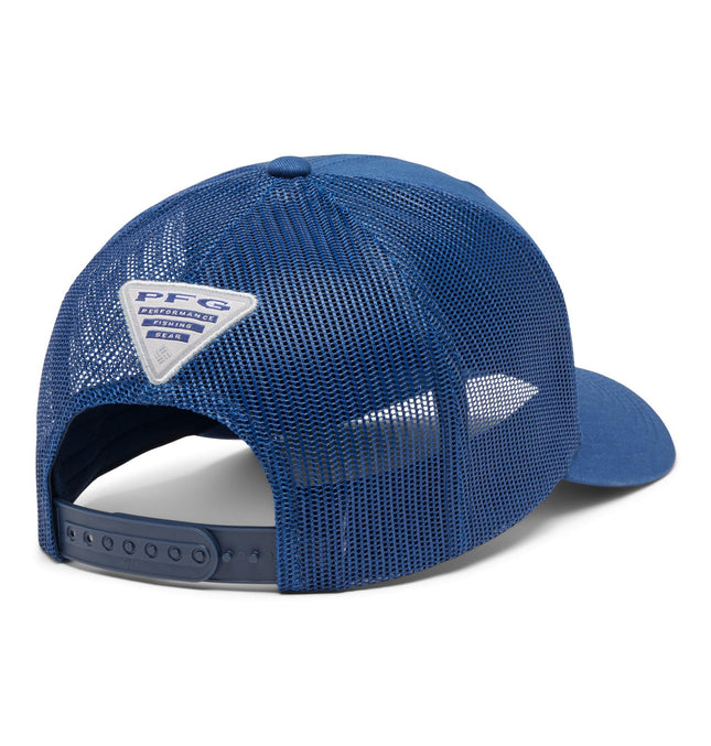 Columbia Unisex PFG Fish Flag Mesh Snap Back, Carbon/Collegiate Navy, One Size, Carbon/Collegiate Navy, One Size