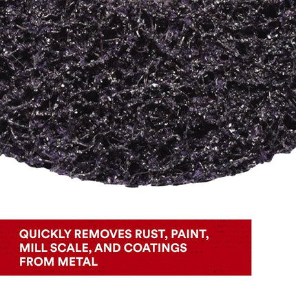 Scotch-Brite Clean and Strip XT Pro Disc - Rust and Paint Stripping Disc - 4.5” diam. x 5/8-11 Quick Change Thread - Extra Coarse Silicon Carbide - Pack of 1