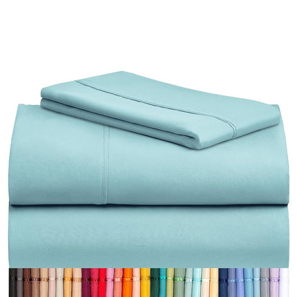 LuxClub 4 PC Sheet Set Bamboo Sheets Deep Pockets 