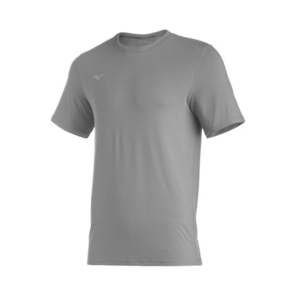 Mizuno Youth Comp Diamond Short sleeve Crew, Grey, Small