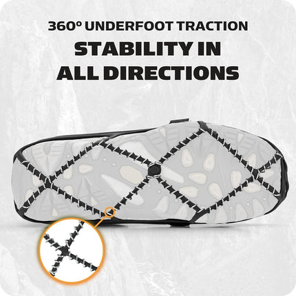 YakTrax Pro Traction Cleats, 360-Degree Grip On Snow, Ice & Multi-Terrain