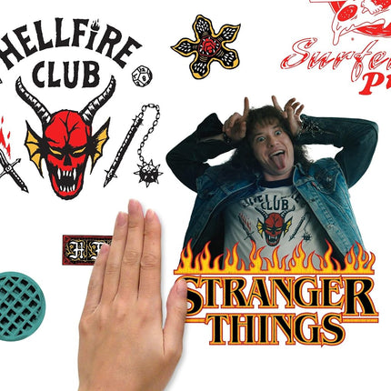 RoomMates RMK5344SCS Stranger Things Season 4 Icons Peel and Stick Wall Decals, red, Black, Green, Blue, Yellow, Orange