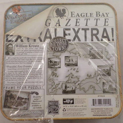 MasterPieces Eagle Bay Collector Tin Series Rompecabezas Noche Tranquila y Fácil, 1000 Piezas