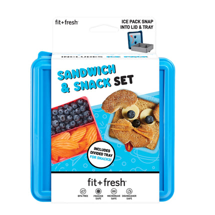Fit & Fresh Divided Lunch Pack Carrier, Reusable F
