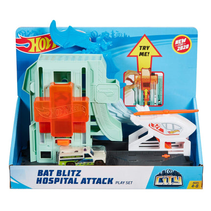 Hot Wheels Bat Blitz Hospital Attack Play Set