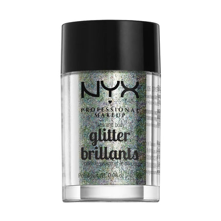 NYX PROFESSIONAL MAKEUP Face & Body Glitter, Crystal