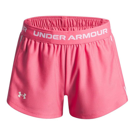 Under Armour Girl's Tech Play Up Shorts Super Pink