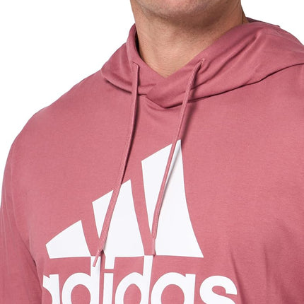 adidas Men's Essentials Logo Hoodie, Preloved Crimson, S