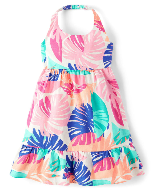 Gymboree Girls' and Toddler Halter Top Dress, Aqua