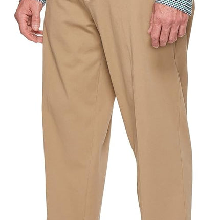 Dockers Men's Classic Fit Workday Smart 360 Flex Pants (Standard and Big & Tall) Casual, New British Khaki (Stretch) -Tan, X-Small