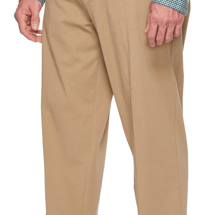 Pantalones Dockers de hombre Classic Fit Workday Smart 360 Flex (tallas estándar y grandes) casual, New British Khaki (elásticos) - Tan, 50W x 30L