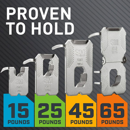 3M CLAW 3PH45M-4ESF 4 Drywall Picture Hangers with Spot Markers, Hang Frames with no Tools, Holds up to 45 lbs