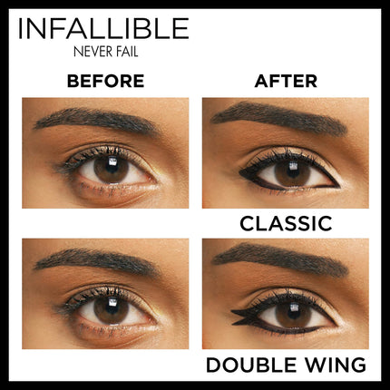 Delineador de ojos L'Oréal Paris Infallible Never Fail, Carbon Black
