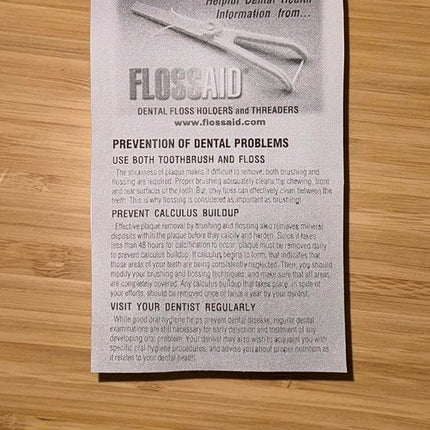 Flossaid FHR Dental Floss Holder, 4 pack