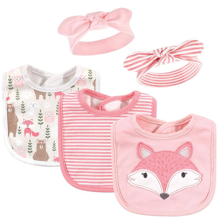 Bavoir et bandeau en coton unisexe Hudson Baby, Miss Fox, taille unique