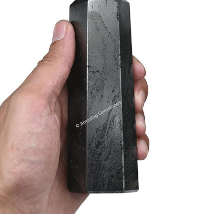 Large Hematite Crystal Towers ~ Natural Healing Crystal Point Obelisk for Reiki Healing and Crystal Grid (5.5" to 6" INCH)