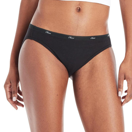 Hanes Women's 6 Pack Cotton Bikini, Assorted, 9