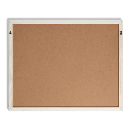 U Brands White Wash Frame Chalkboard Calendar Set, Office Supplies, with Magnet, Chalk Pencils 16” x 20”, 4 Pieces