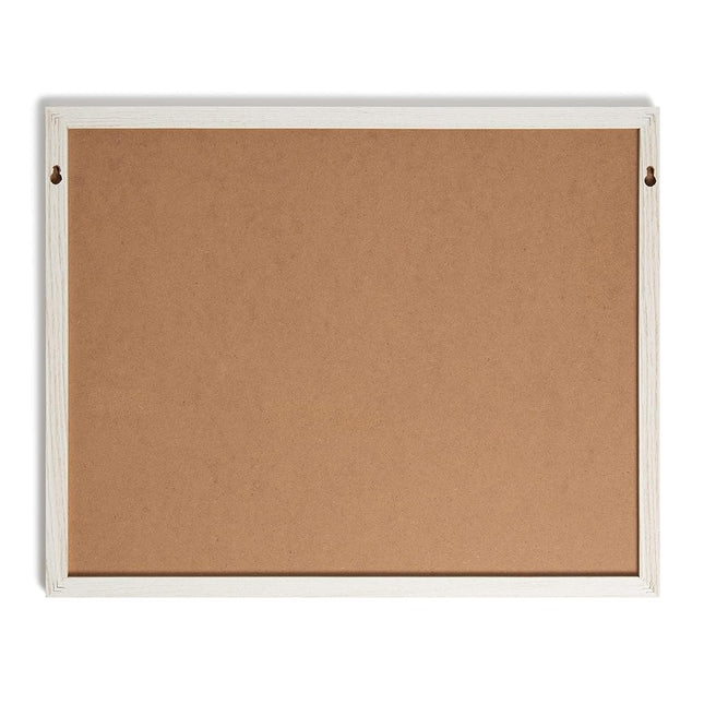 U Brands White Wash Frame Chalkboard Calendar Set, Office Supplies, with Magnet, Chalk Pencils 16” x 20”, 4 Pieces