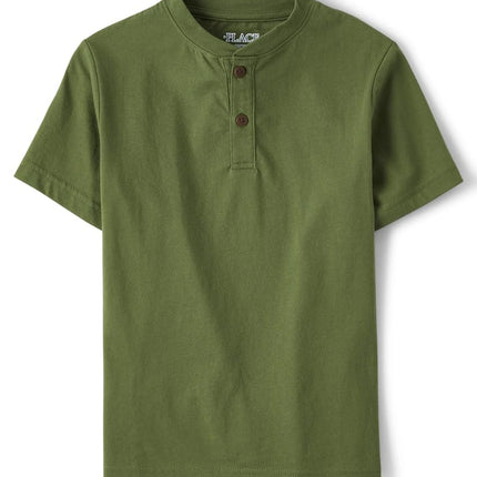 The Children's Place Camiseta Henley de Manga Corta para Niño, Henleys, 14