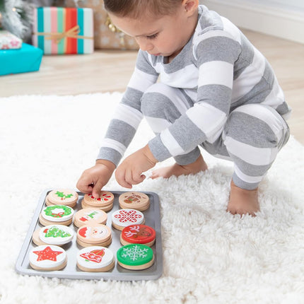 MaMeMi WOODEN SLICE AND BAKE CHRISTMAS COOKIE SET