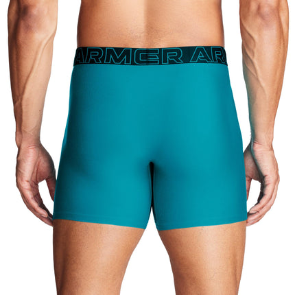 Under Armour Men's Multi-Pack Performance Tech Boxerjock Brief, 6" Inseam, All-Day Comfort & Soft Boxer, Circuit Teal Solid Pack of 3, 5XL