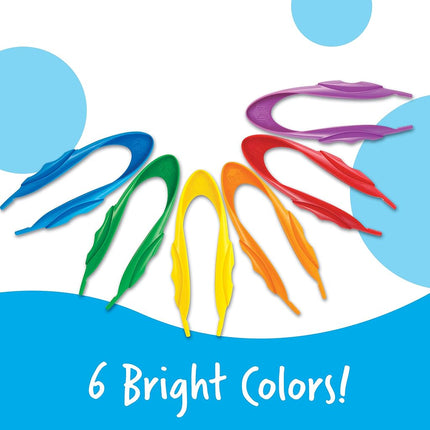 Learning Resources Jumbo Tweezers, Ages 5+, Fine Motor Skills Toy for Sorting & Counting, Preschool Science Tool, Set of 12