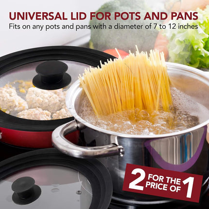 Modern Innovations Universal Lids 2 Pack Black