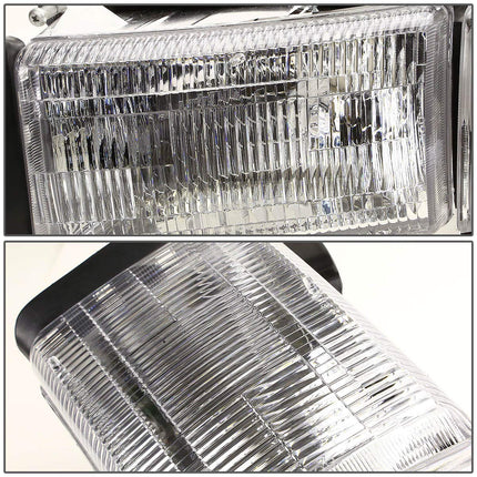 DNA MOTORING HL-OEM-DR94-LEFT OE Style Headlight+Corner Light Replacement For 94-02 Ram Driver Side