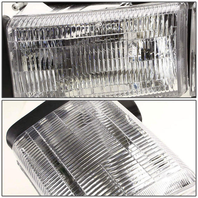 DNA MOTORING HL-OEM-DR94-LEFT OE Style Headlight+Corner Light Replacement For 94-02 Ram Driver Side