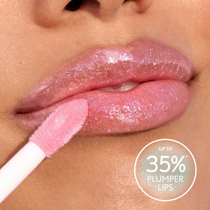 Covergirl Clean Fresh Yummy Plumper Lip Gloss, 900 It's Gold Outside, Shiny, Vegan Formula, Easy to Apply, Minty Flavor, 0.33oz