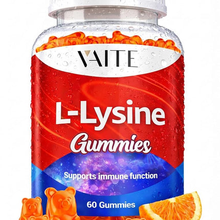 L Lysine 1000mg Gummies – Chewable Non-GMO Supplem