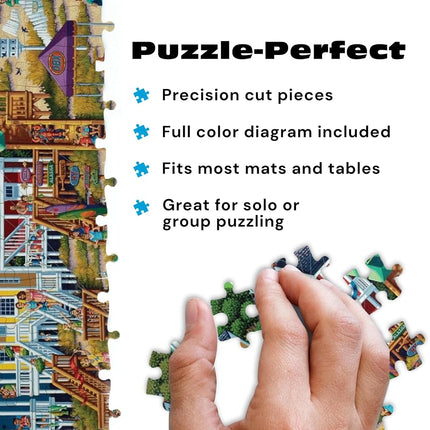 Buffalo Games - Dowdle - Outer Banks - 1000 Piece Jigsaw Puzzle for Adults Challenging Puzzle Perfect for Game Nights - Finished Size 26.75 x 19.75
