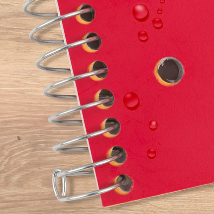 Five Star Spiral Notebook + Study App, 5 Subject, College Ruled Paper, Fights Ink Bleed, Water Resistant Cover, 8-1/2" x 11", 200 Sheets, Red (72077)
