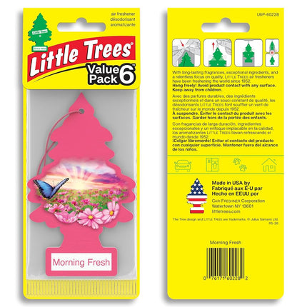 Little Trees Air Fresheners Car Air Freshener. Hanging Tree Provides Long Lasting Scent for Auto or Home. Morning Fresh, 24 Air Fresheners