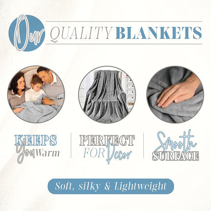 Elegant Comfort Luxury Velvety Feel Blanket, All-Season Lightweight Blanket, Ultra Plush, Soft, Cozy-Fuzzy Flannel Fleece for Couch, Sofa, Bed, Travel, Ombre Design, Twin/Twin XL, Dusty Rose