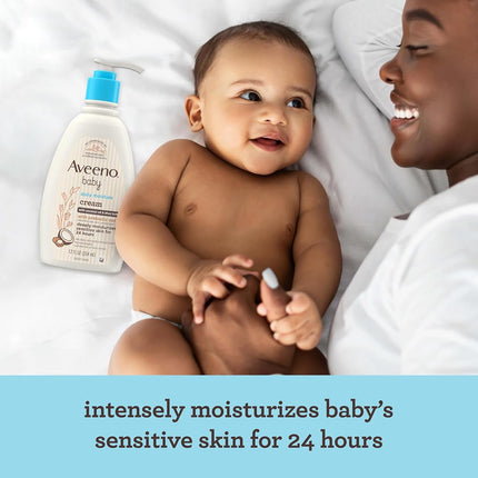 Aveeno Baby Daily Moisture Body Lotion, Fragrance-Free, 18 fl oz, 2 Pack