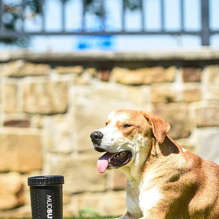 Dexas MudBuster Portable Dog Paw Washer/Paw Cleaner, Large, Matte Black- Special Edition (PW72025-22WP)