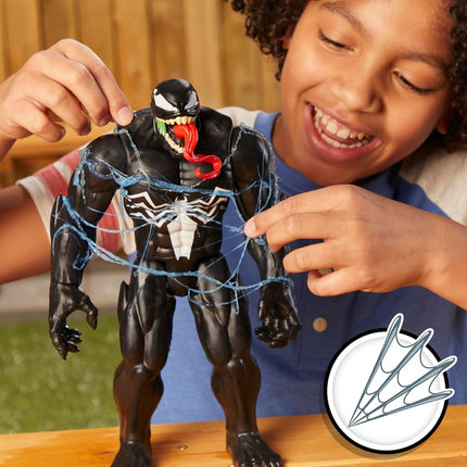 Spider-Man Marvel Real Webs Ultimate Web Blaster, 2-in-1 Blaster, Roleplay Toy, Costume, Toys, Red and Blue