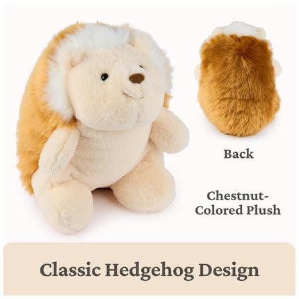 GUND Peluche Erizo de té, Animal de peluche de primera calidad para mayores de 1 año, Tan/Marrón, 25,4 cm