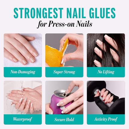KISS Nail Glue Cyanoacrylate Liquid Nail Glue Glue Nail Clear