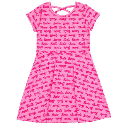Vestidos de patinadora Barbie Girls, paquete de 2, para niñas pequeñas a grandes, rosa/negro, talla 5