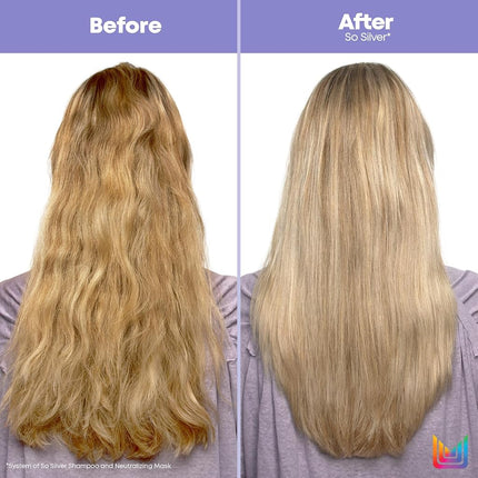 Matrix Hair Mask for Blonde and Grey Hair to Neutralise Yellow Tones, With Purple Pigments, So Silver Mask, 1 x 200 ml