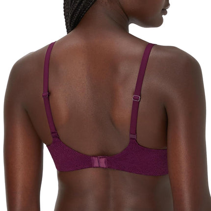 Maidenform Women's Custom Lift, One Fab Fit Underwire, Convertible Straps, Full Coverage Bra, Autumn Orchid Lace, 36D