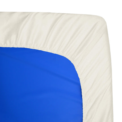 American Baby Company 10-Piece 100% Cotton Percale Day Care Mat Sheet, Ecru, 24" x 48" x 4"