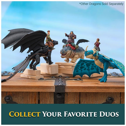 Dreamworks Dragons Toothless & Hiccup Action Figures Viking Rider Duo