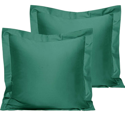 NTBAY Cotton Euro Sham Covers - 500 Thread Count E