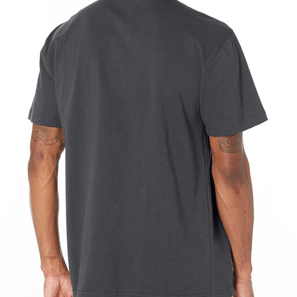 Dickies Men's Big-Tall Heavyweight Henley, Charcoal, 3X-Large/Tall