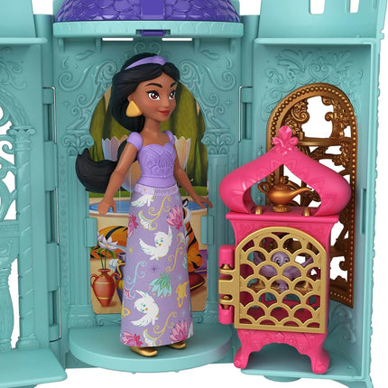 Mattel Disney Princess Tower Surprise Small Dolls & Accessories, Stacking Playsets with 4 Surprises & Friend from Disney Movies (Styles May Vary)